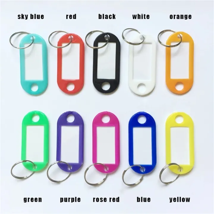 50Pcs%20Plastic%20Keychain%20%20Key%20Chains%20%20Key%20Fobs%20Luggage%20Id%20Label%20Name%20Cards%20Tags%20With%20Split%20Ring%20For%20BaggageKey%20Rings%20Accessories%20-%20Image%206