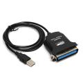 85cm USB To Parallel IEEE 1284 36-Pin Printer Adapter Cable - Black. 