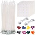 Candle Making Kit,DIY Candles Craft Tools with 8x Colors Wax Candle Dye,100x Candle Wicks,100x Candle Wicks Sticker. 