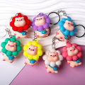Smiling Face Sunflower Pig Key Chain Couple Car Key Pendant Cartoon Bag Pendant Maoxiu. 