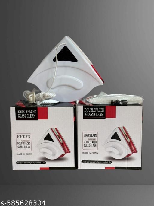 Double-Faced Magnetic Glass Cleaner | Porcelain Finish | Window & Glass Cleaning Tool