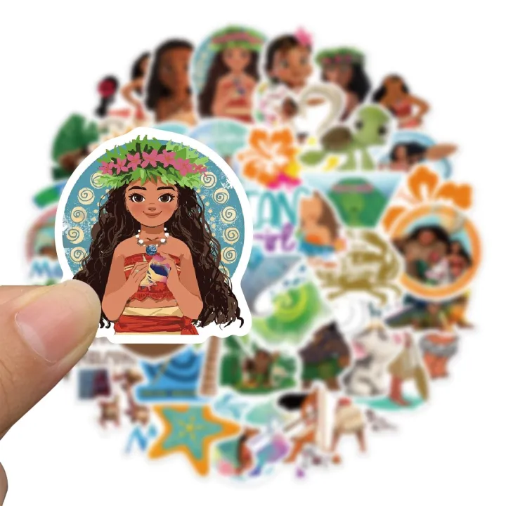Artsy%20Home%2025/50%20Pcs%20Disney%20Moana%20Cartoon%20Stickers%20for%20Laptops%20Cellphone%20Guitar%20-%20Image%203