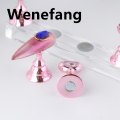 Wenefang 5Pcs Chess Borad Magnetic Nail Tips Practice Display Stand Set Acrylic Original Nail Art Holder UV Gel Polish Showing Shelf for Manicure. 
