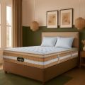 Springfit Club Class Natura 5 Layered Eurotop Model Orthopedic Spine Support Double Pocket Springs Latex Foam Luxury Bed Mattress 8 Inch(LxWxH): 78x72x8inches (198x182x20cm). 