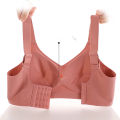 Chest number soft support female beautiful back big push-up bra, seamless one-piece, underwire-free, adjustable sports thin text. 