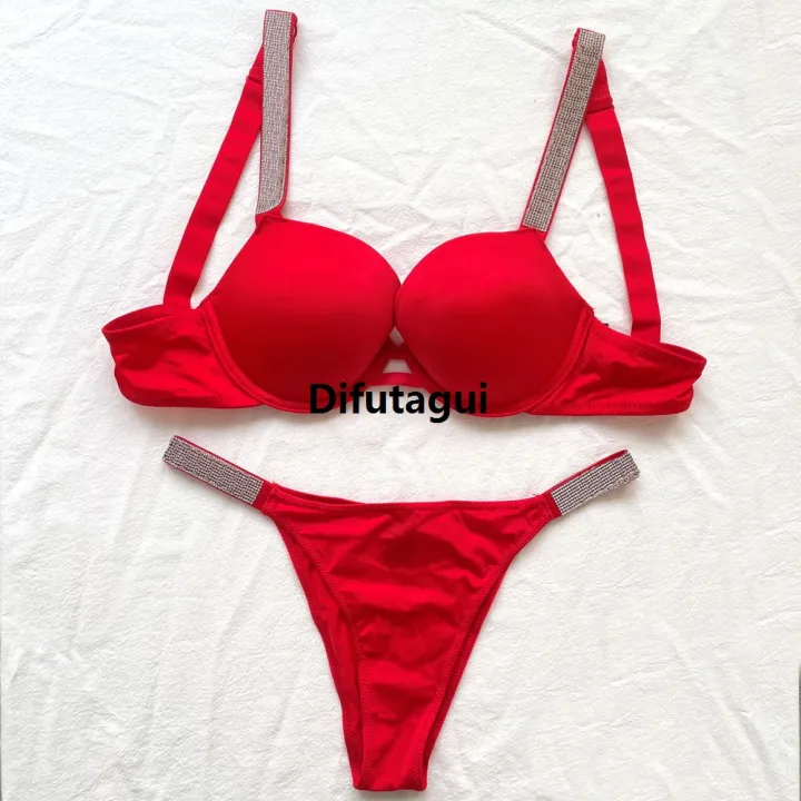 Difutagui%20Women's%20Thong%20Women's%20Panties%20Underwear%20Solid%20Color%20Thong%20Hot%20Selling%20Women's%20Underwear%20Rhinestone%20Letter%20Pattern%20Underwear%20-%20Image%208