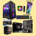 Gaming Desktop with AMD Ryzen 5 5600G with Radeon Vega 7 Graphics | 16GB DDR4 3600MHz | 256GB SSD | 650W80 Plus Bronze SMPS | RGB Mouse & Keyboard | Gaming Pc. 