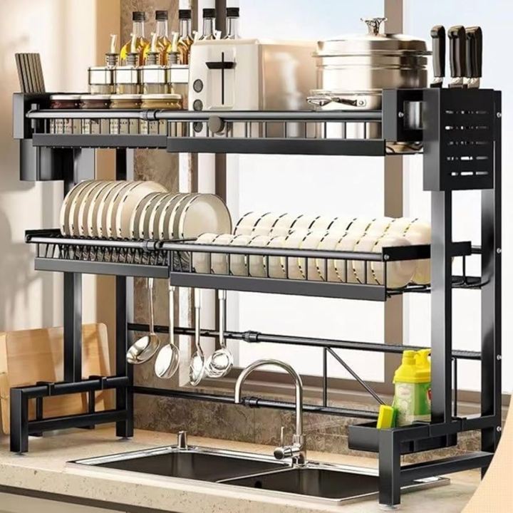 2%20Layer%20Over%20The%20Sink%20Dish%20Drying%20Rack%2072cm,%20Metal%20Dish%20Rack,Multi-Function%20Dish%20Rack%20Over%20Sink%20for%20Kitchen%20Counter%20-%20Image%202