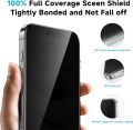 BENKS Ultra Shield Privacy Screen Protector for iPhone 16 Pro Max Invisible Privacy Armor. 