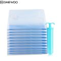Daewoo Pack of 5 Reusable Ziplock Vacuum Storage Space Saver Bags with Travel Hand Pump for Clothes | Vaccum Storage Space Saver Bag. 