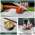 Stainless Steel Kitchen Chopping Board – Heavy Duty, Anti-Rust, Non-Slip, Dishwasher Safe Cutting Board. 