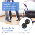8 PCS Precut Walker Tennis Ball for Furniture Legs and Floor Protection, Heavy Duty Long Lasting Felt Pad Covering,Black. 