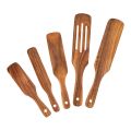 NAMUNY Wooden Spatula Set,Kitchen Cooking Utensils Set,5Pcs Premium Natural Wood Utensils Set for Cookware Kitchen Cooking. 