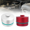 Oil Filter Cover Aluminum Alloy Engine Oil Filter Housing Red. 