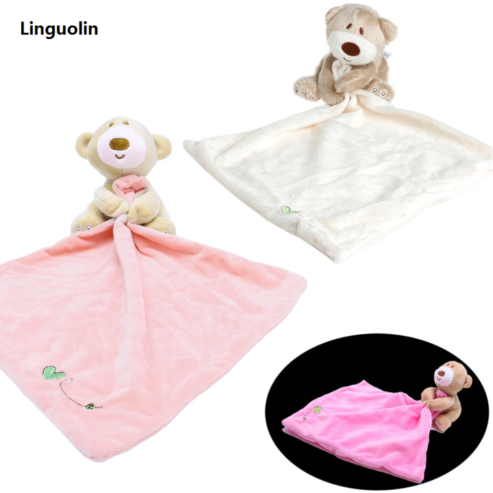 Linguolin%20Baby%20Kids%20Comforter%20Washable%20Blanket%20Teddy%20Bear%20Soft%20Smooth%20Toy%20Plush%20Stuffed%20-%20Image%205
