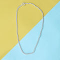 Pure Silver Chain Design Necklace For Unisex, 13.47g. 