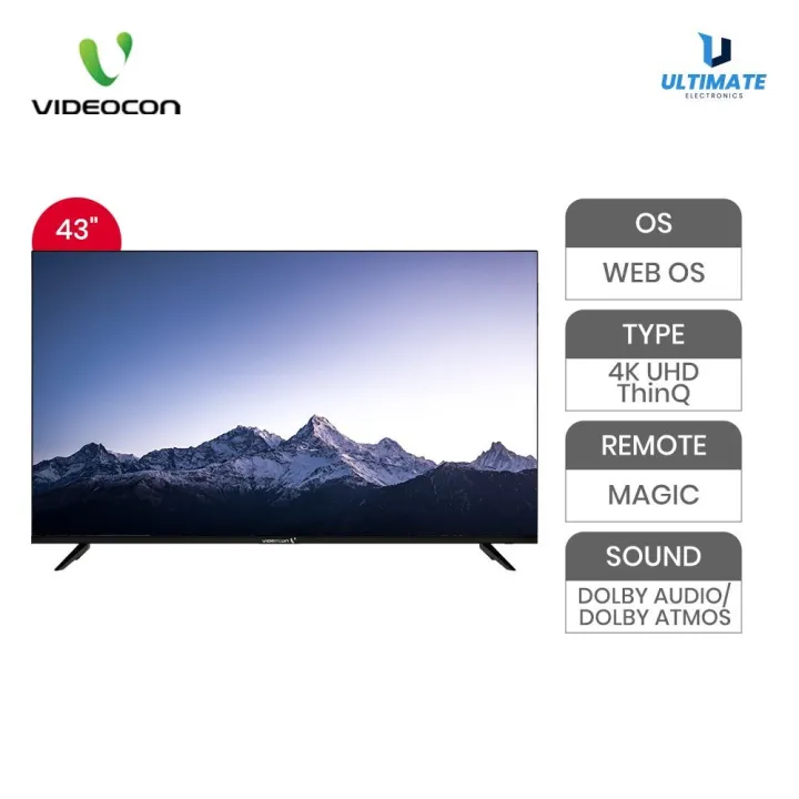 Videocon%2043%20Inch%204K%20UHD%20WebOS%20Smart%20LED%20TV%20%7C%20ThinQ%20AI%20%7C%20Bazelless%20-%20Image%203