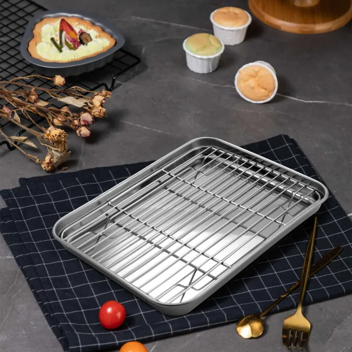 OUMERY%2010%20Inch%20Toaster%20Oven%20Tray%20and%20Rack%20Set,%20Small%20Stainless%20Steel%20Baking%20Pan%20with%20Cooling%20Rack,Dishwasher%20Safe%20Baking%20Sheet%20-%20Image%208