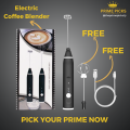 Prime Picks Premium Coffee Blender | 3 Speed USB Rechargeable Milk Frother | Electric Milk Shaker & Foam Maker | Portable Coffee Machine | Handheld Coffee Maker Mixer for Latte Cappuccino Mac Coffee Protein Shake | Mini Coffee Maker | Egg Beater. 