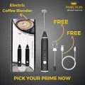 Prime Picks Premium Coffee Blender | 3 Speed USB Rechargeable Milk Frother | Electric Milk Shaker & Foam Maker | Portable Coffee Machine | Handheld Coffee Maker Mixer for Latte Cappuccino Mac Coffee Protein Shake | Mini Coffee Maker | Egg Beater. 