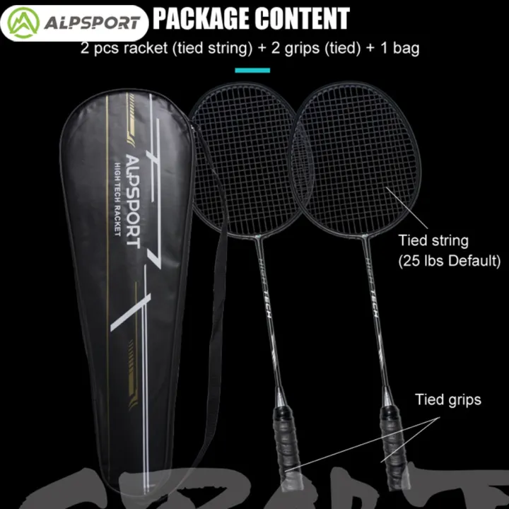 ALPSPORT%20RR%20Badminton%20Racket%204U%20G5%20%20100%25%20Original%20Design%20Full%20Carbon%20Fiber%20Strung%20With%20Free%20String%20Grips%20Professional%20Offensive%20Type%20Black%20Reket%20Pro%20Racquet%20Sports%20-%20Image%202