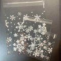 Gift Decoration Bag Bagging Wedding Candy Material Self Adhesive Biscuit Pack 100pcs/batch 4 sizes snowflake transparent plastic. 