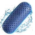 Dark Blue Swimming Goggle Case, Goggle Protection Case with Clip, Drainage Hole, Zippered Goggles Case Easy Install Easy to Use. 
