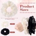 New Hair Accessories Lace Scrunchies Headwear High Elasticity Soft Scrunchy Hair Ties Solid Color Hair Rope Ponytail Holder. 