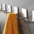 4 Pcs Stainless Steel Adhesive Sticky Hooks for Tile Wall Stainless Steel Wall Hangers of Heavy Duty Shower Stick on Hooks for Coat,Hat,Key Wall Sticky Hooks Adhesive Shower Hooks Kitchen Bathroom Drill,Sticky Hook. 