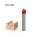 Router Bits Groove Point Cutting Round Edge 6mm hank 8mm Blade for Woodworking Milling Cutter Tool. 