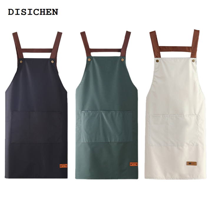 DISICHEN%20%E3%80%902025%20Version%E3%80%91%20New%20In%20Dresses%20Woman's%20Evening%20Dress%20Adjustable%20Button%20Apron%20Dress%20With%202%20Pockets%20For%20Kitchen%20Cooking%20Gardening%20Women%20Clothing%20-%20Image%203