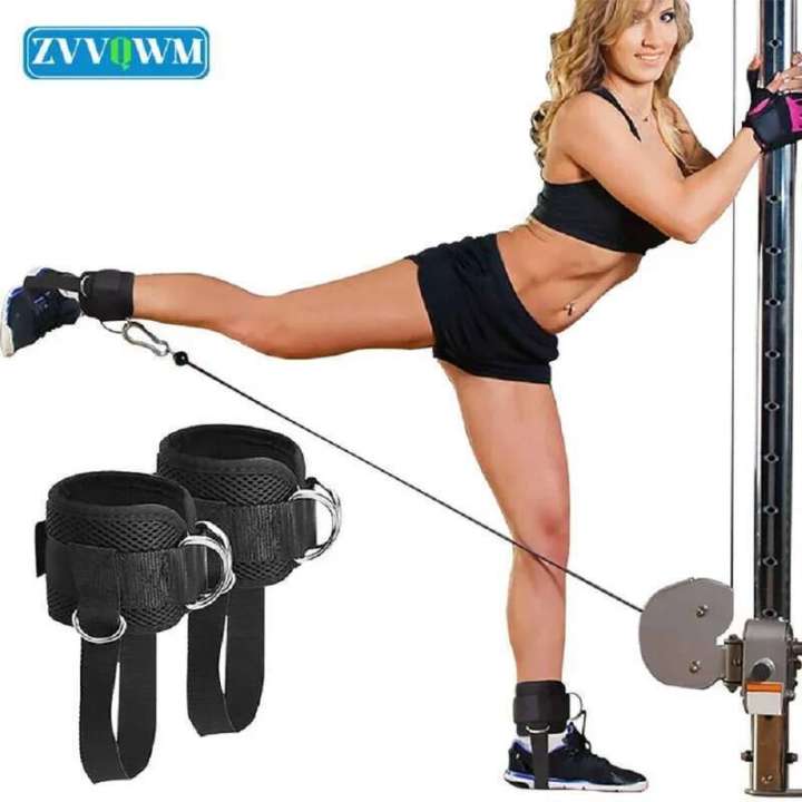 1Pcs Adjustable Atraps Workout Women Men Home Gym Cuff Attachment Exercise Training Ankle Strap Cable hine