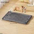 QibeistoeHot Selling KEMORELA 2-in-1 Dog Potty Tray And Cat Litter Mat Non-Slip Waterproof Soft Paw-Friendly Grid Pattern for Easy Cleaning. 