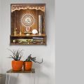 Wooden Pooja Stand Designer Mandir For Home Office Brown Temple. 