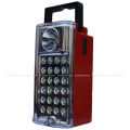 Super Bright Rechargeable LED Emergency Work Light - 24 SMD LED & 1W High Power Torch - Portable Camping Lantern with USB Charging Port & DC 9V Solar Input - Reliable Home & Office Power Backup. 