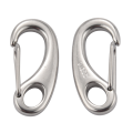 8PCS Boat Marine Stainless Steel Egg Shape Spring Snap Hook Clips Quick Carabiner Outdoor Buckle. 