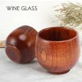 NAMUNY 5pcs tea set small wooden cup small cup green wooden cup with natural wood wine cup wooden tea drinking cup. 