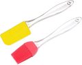 Silicone Basting Brush And Spatula Set, Pastry Brush And Spatula Non-stick, Heat Resistant, Kitchen Utensils For Baking Pastry Bread Bbq Grill Oil Cream Sauce Butter (Random Colours). 