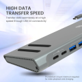 Portronics Mport 13C USB C Hub (13-in-1), Type C Docking Station with 4K HDMI, 3 x Type C, 4 x USB 3.0, Ethernet, VGA, SD/MicroSD Cards. 