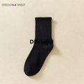 Difutagui Men Socks Solid Striped Black White Socks Unisex Street Striped Fifty percent discount Mid Tube Breathable Sports Socks Quick Drying Casual Sock. 