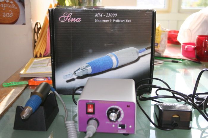 Lina 25000 RPM Electric Nail Drill Machine Nail Accessories Tools Electric Nail File Drill with Nail Drill Bit