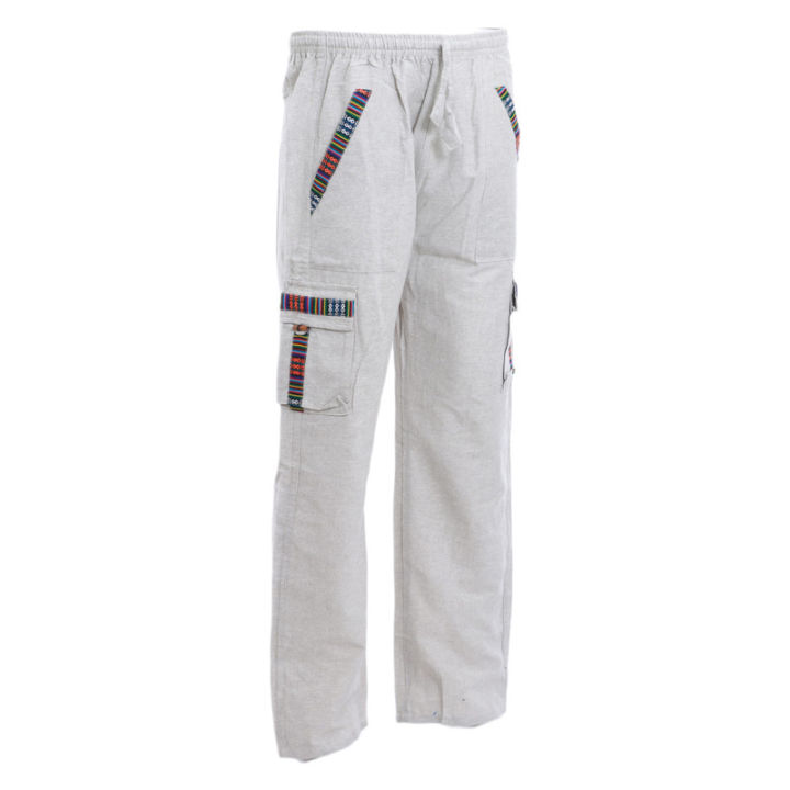 Grey%20%20Cotton%20Back%20Pocket%20Design%20Pants%20%20For%20Men%20-%20Image%204