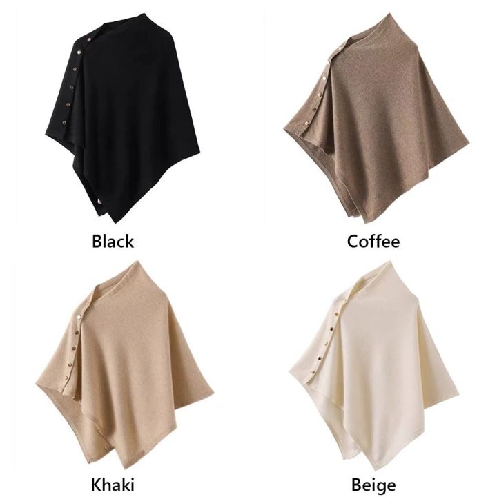 New%20with%20Button%20Pashmina%20Shawl%20Thick%20Warm%20Knitted%20Thick%20Warm%20Poncho%20Irregular%20Casual%20Shoulder%20Top%20Autumn%20Winter%20-%20Image%207