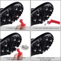 NAMUNY 120 PCS 1/4 Inch Stainless Steel Track and Country Spikes Golf Shoe Spikes with Spike Wrench, Replacement Spike. 