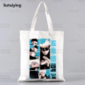 Sutuiying Gojo Satoru Jujutsu Kaisen Otaku Women Men Handbags Canvas Luxury Tote bags Reusable Cotton High capacity Shopping Bag. 