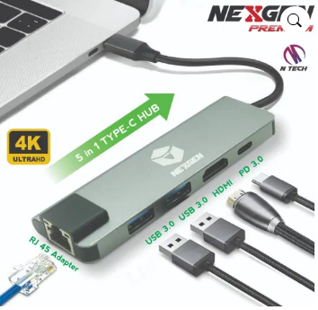 NEXGEN TYPE C HUB (5 IN 1)