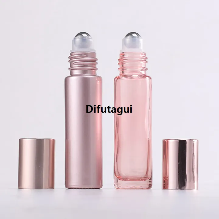 Difutagui%201PCS%20Glass%20Roll%20On%20Bottle%205/10ml%20Pink%20Roller%20Bottle%20Essential%20Profesional%20Oil%20Lip%20Gloss%20Refillable%20Tube%20Empty%20Jar%20Glass%20Perfume%20Bottle%20-%20Image%202