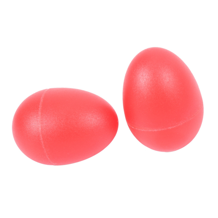 ARELENE%203%20Pair%20Plastic%20Percussion%20Musical%20Egg%20Maracas%20Shakers%20Red%20-%20Image%202