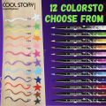 coolstory cool color eyeliner matte long lasting quick dry waterproof 12 color paint face color cross-border makeup. 