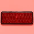 Red Light Rear Motorbike Quad Scooter Bike Reflector Number Plate Rectangle Reflector for. 